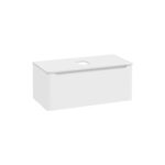 VitrA Integra Round Lavabo Dolabı, 100 cm, Bir Çekmeceli, Çanak Lavabo Uyumlu, Mat Beyaz, Lavabosuz - Görsel 2