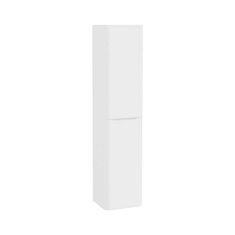 70069-1.jpg VitrA Integra Round Boy Dolabı, 40 cm, İki Kapaklı, Mat Beyaz, Sol - Görsel 1