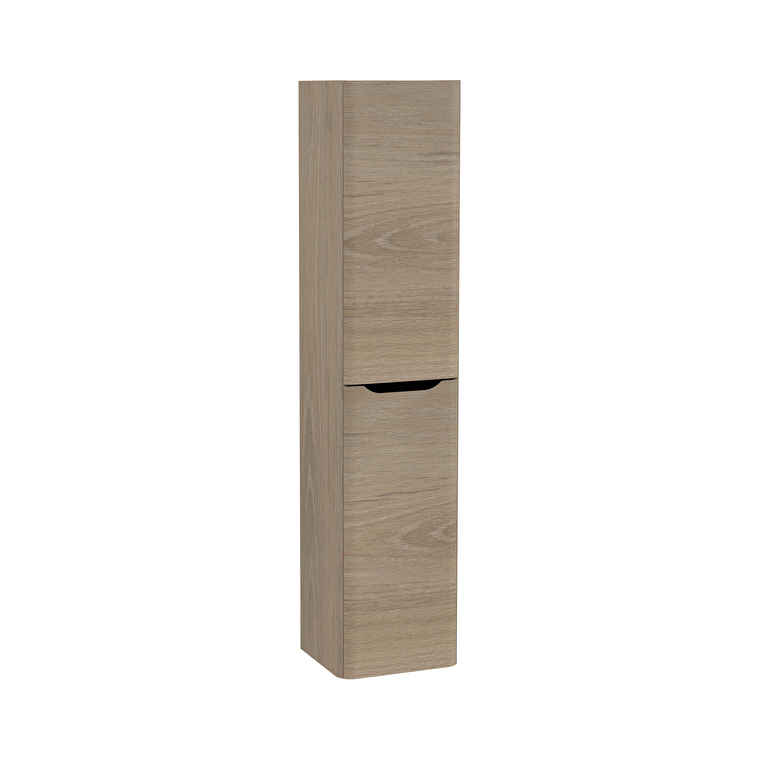 70071-1.jpg VitrA Integra Round Boy Dolabı, 40 cm, İki Kapaklı, Altın Meşe, Sol - Görsel 1