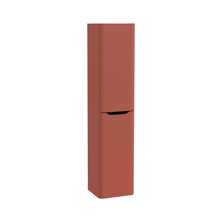 70072-1.jpg VitrA Integra Round Boy Dolabı, 40 cm, İki Kapaklı, Mat Kırmızı, Sol - Görsel 1