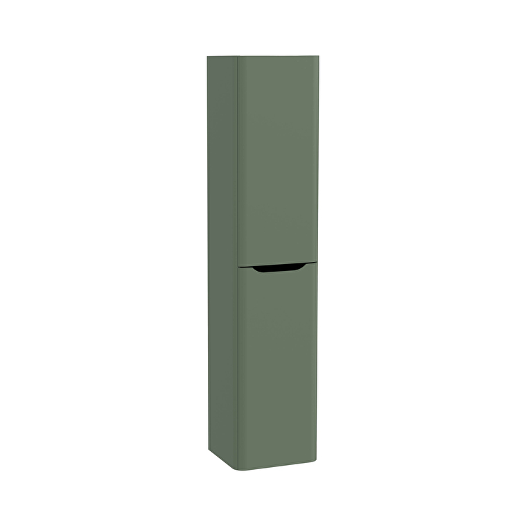 70073-1.jpg VitrA Integra Round Boy Dolabı, 40 cm, İki Kapaklı, Mat Yeşil, Sol - Görsel 1