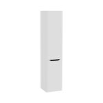 VitrA Integra Round Boy Dolabı, 40 cm, İki Kapaklı, Çamaşır Sepetli, Mat Açık Gri, Sol