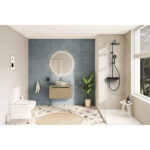 VitrA Integra Round Lavabo Dolabı, 80 cm, Bir Çekmeceli, Çanak Lavabo Uyumlu, Altın Meşe, Lavabosuz - Görsel 3