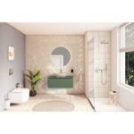 VitrA Integra Round Lavabo Dolabı, 100 cm, Bir Çekmeceli, Çanak Lavabo Uyumlu, Mat Yeşil, Lavabosuz - Görsel 3