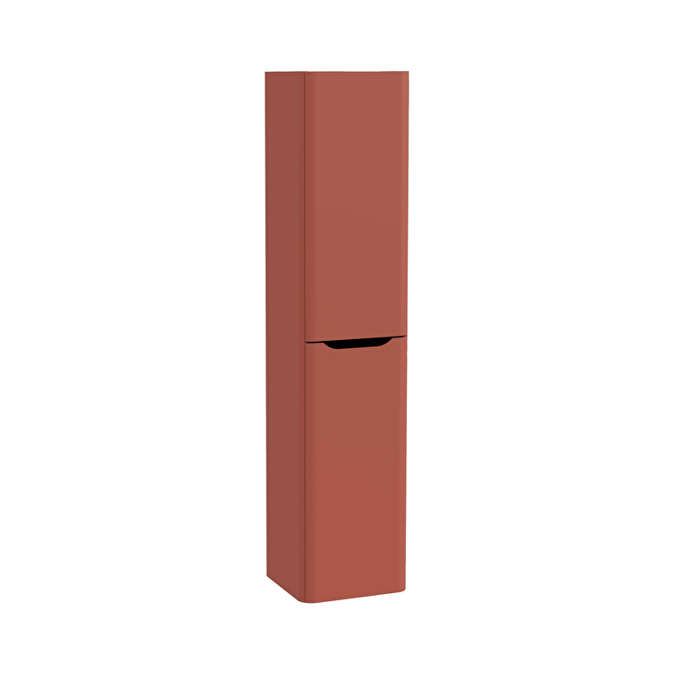 80004-1.jpg VitrA Integra Round Boy Dolabı, 40 cm, İki Kapaklı, Mat Kırmızı, Sağ - Görsel 1