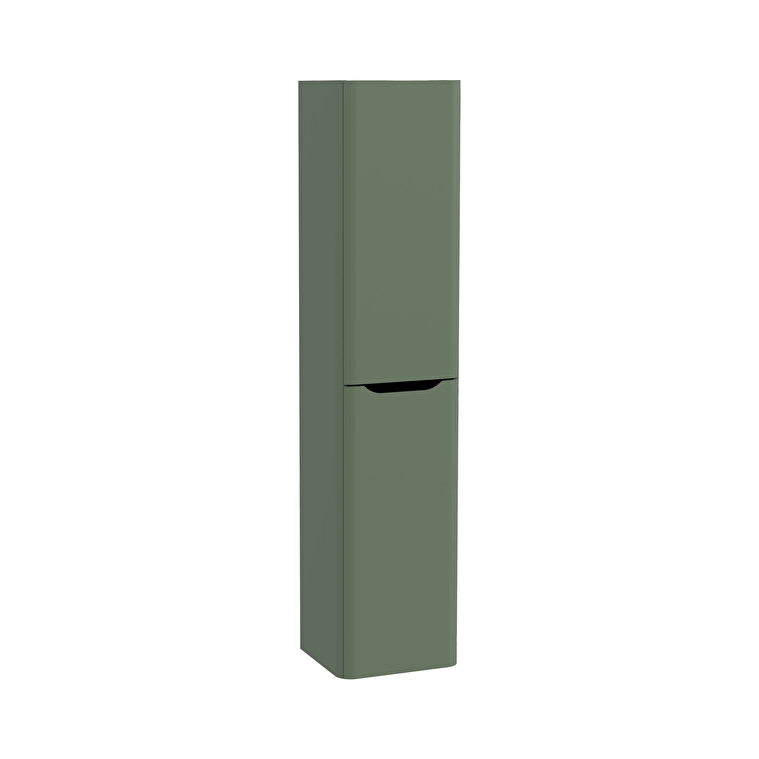 80005-1.jpg VitrA Integra Round Boy Dolabı, 40 cm, İki Kapaklı, Mat Yeşil, Sağ - Görsel 1