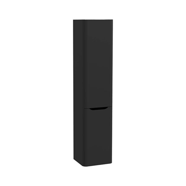 VitrA Integra Round Boy Dolabı, 40 cm, İki Kapaklı, Çamaşır Sepetli, Mat Grafit, Sağ
