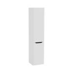 VitrA Integra Round Boy Dolabı, 40 cm, İki Kapaklı, Çamaşır Sepetli, Mat Açık Gri, Sağ