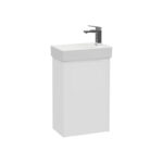 VitrA Integra Square Lavabo Dolabı, 45 cm, Bir Kapaklı, Dar, Mat Beyaz, Sağ - Görsel 2