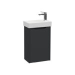 VitrA Integra Square Lavabo Dolabı, 45 cm, Bir Kapaklı, Dar, Mat Grafit, Sağ - Görsel 2