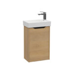 VitrA Integra Square Lavabo Dolabı, 45 cm, Bir Kapaklı, Dar, Altın Meşe, Sağ - Görsel 2
