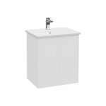 VitrA Integra Square Lavabo Dolabı, 60 cm, İki Kapaklı, Mat Beyaz - Görsel 2