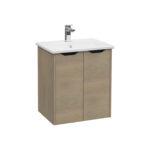 VitrA Integra Square Lavabo Dolabı, 60 cm, İki Kapaklı, Altın Meşe