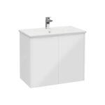 VitrA Integra Square Lavabo Dolabı, 80 cm, İki Kapaklı, Parlak Beyaz - Görsel 2