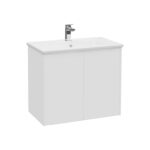 VitrA Integra Square Lavabo Dolabı, 80 cm, İki Kapaklı, Mat Beyaz