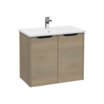 VitrA Integra Square Lavabo Dolabı, 80 cm, İki Kapaklı, Altın Meşe