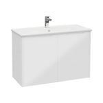 VitrA Integra Square Lavabo Dolabı, 100 cm, İki Kapaklı, Parlak Beyaz - Görsel 3
