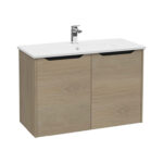 VitrA Integra Square Lavabo Dolabı, 100 cm, İki Kapaklı, Altın Meşe