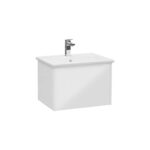 VitrA Integra Square Lavabo Dolabı, 60 cm, Bir Çekmeceli, Parlak Beyaz