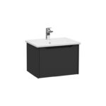 VitrA Integra Square Lavabo Dolabı, 60 cm, Bir Çekmeceli, Mat Grafit