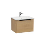 VitrA Integra Square Lavabo Dolabı, 60 cm, Bir Çekmeceli, Altın Meşe - Görsel 3