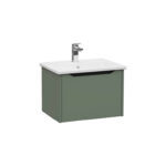 VitrA Integra Square Lavabo Dolabı, 60 cm, Bir Çekmeceli, Mat Yeşil