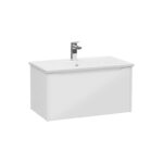 VitrA Integra Square Lavabo Dolabı, 80 cm, Bir Çekmeceli, Parlak Beyaz