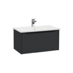 VitrA Integra Square Lavabo Dolabı, 80 cm, Bir Çekmeceli, Mat Grafit - Görsel 2