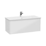 VitrA Integra Square Lavabo Dolabı, 100 cm, Bir Çekmeceli, Parlak Beyaz