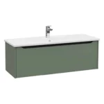 VitrA Integra Square Lavabo Dolabı, 120 cm, Bir Çekmeceli, Mat Yeşil