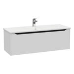 VitrA Integra Square Lavabo Dolabı, 120 cm, Bir Çekmeceli, Mat Açık Gri - Görsel 2
