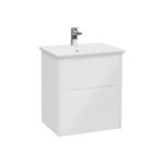 VitrA Integra Square Lavabo Dolabı, 60 cm, İki Çekmeceli , Parlak Beyaz