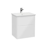 VitrA Integra Square Lavabo Dolabı, 60 cm, İki Çekmeceli , Parlak Beyaz - Görsel 2