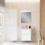 VitrA Integra Square Boy Dolabı, 40 cm, İki Kapaklı, Parlak Beyaz, Sol - Görsel 3