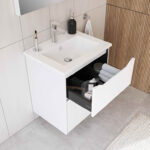 VitrA Integra Square Lavabo Dolabı, 60 cm, İki Çekmeceli , Parlak Beyaz - Görsel 4