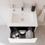 VitrA Integra Square Lavabo Dolabı, 60 cm, İki Çekmeceli , Parlak Beyaz - Görsel 6