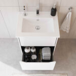 VitrA Integra Square Lavabo Dolabı, 60 cm, İki Çekmeceli , Parlak Beyaz - Görsel 5