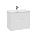 VitrA Integra Square Lavabo Dolabı, 80 cm, İki Çekmeceli , Mat Beyaz - Görsel 2