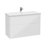 VitrA Integra Square Lavabo Dolabı, 100 cm, İki Çekmeceli , Parlak Beyaz