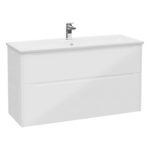 VitrA Integra Square Lavabo Dolabı, 120 cm, İki Çekmeceli , Parlak Beyaz