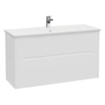 VitrA Integra Square Lavabo Dolabı, 120 cm, İki Çekmeceli , Mat Beyaz - Görsel 2