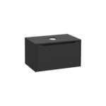 VitrA Integra Square Lavabo Dolabı, 80 cm, Bir Çekmeceli, Çanak Lavabo Uyumlu, Mat Grafit, Lavabosuz - Görsel 2