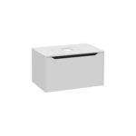 VitrA Integra Square Lavabo Dolabı, 80 cm, Bir Çekmeceli, Çanak Lavabo Uyumlu, Mat Açık Gri, Lavabosuz