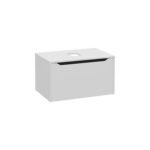 VitrA Integra Square Lavabo Dolabı, 80 cm, Bir Çekmeceli, Çanak Lavabo Uyumlu, Mat Açık Gri, Lavabosuz - Görsel 2