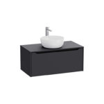 VitrA Integra Square Lavabo Dolabı, 100 cm, Bir Çekmeceli, Çanak Lavabo Uyumlu, Mat Grafit, Lavabosuz