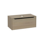 VitrA Integra Square Lavabo Dolabı, 100 cm, Bir Çekmeceli, Çanak Lavabo Uyumlu, Altın Meşe, Lavabosuz - Görsel 3