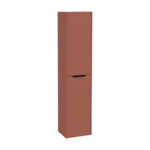VitrA Integra Square Boy Dolabı, 40 cm, İki Kapaklı, Çamaşır Sepetli, Mat Kırmızı, Sağ