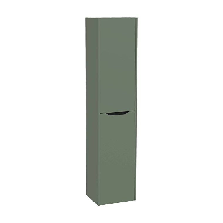 80305-1.jpg VitrA Integra Square Boy Dolabı, 40 cm, İki Kapaklı, Mat Yeşil, Sol - Görsel 1