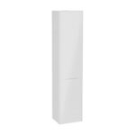 VitrA Integra Square Boy Dolabı, 40 cm, İki Kapaklı, Çamaşır Sepetli, Parlak Beyaz, Sağ