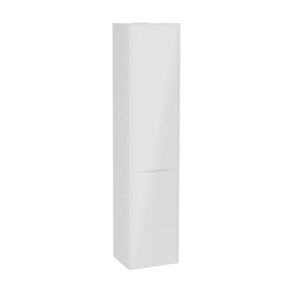VitrA Integra Square Boy Dolabı, 40 cm, İki Kapaklı, Çamaşır Sepetli, Parlak Beyaz, Sağ